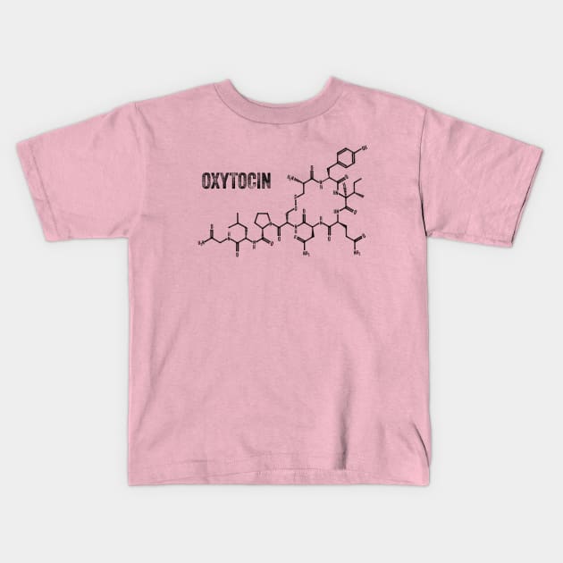 Oxytocin Kids T-Shirt by Polyart